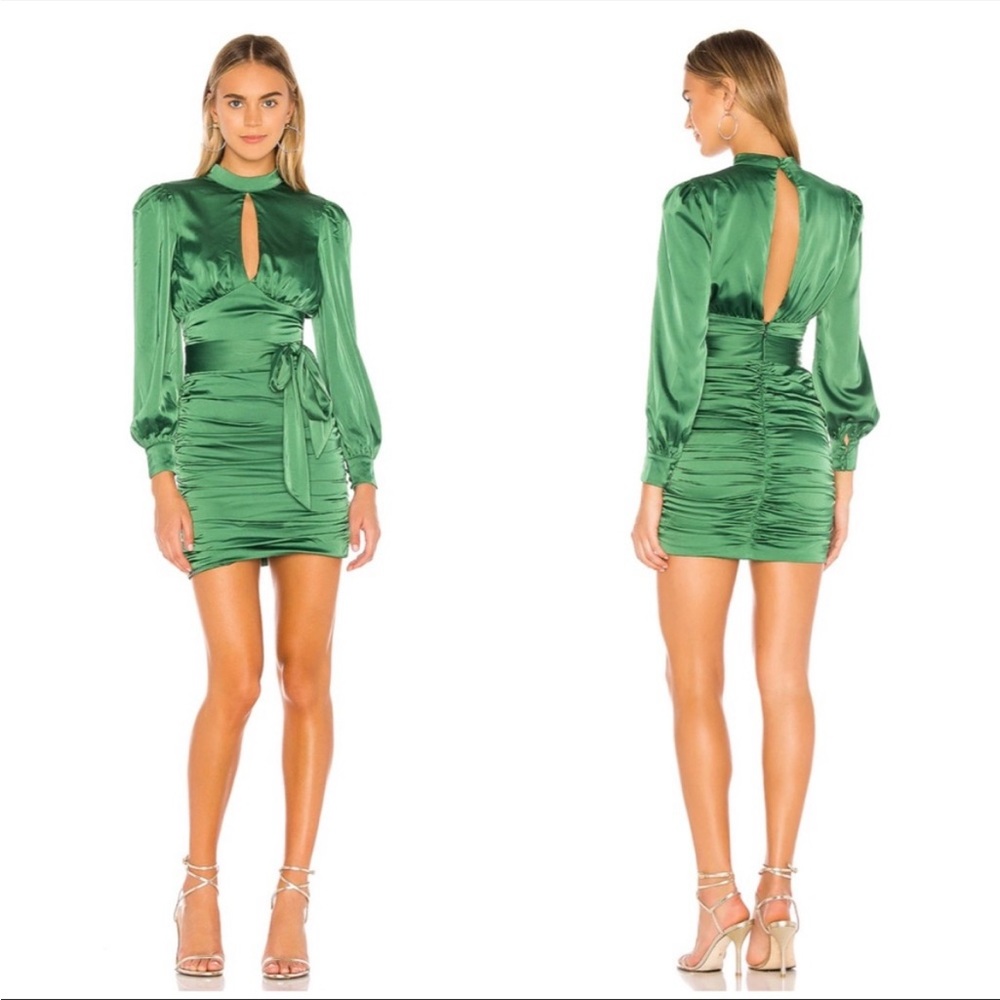Majorelle Bristol mini dress in jewel green